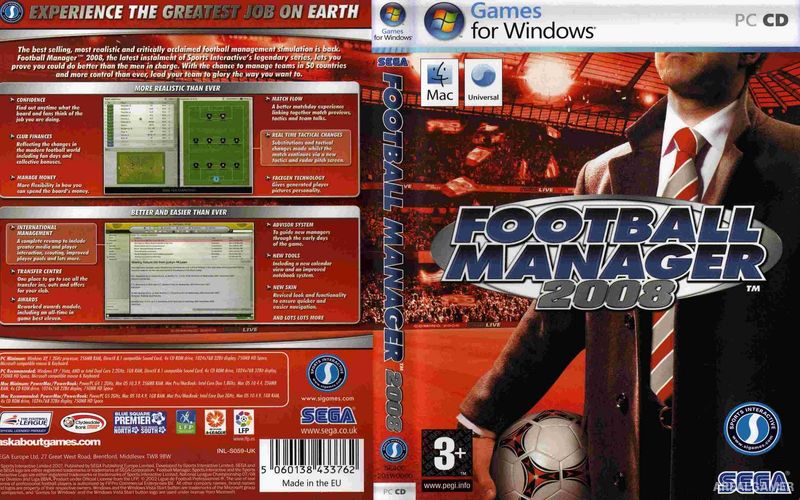 Football Manager 2008 Cover Art