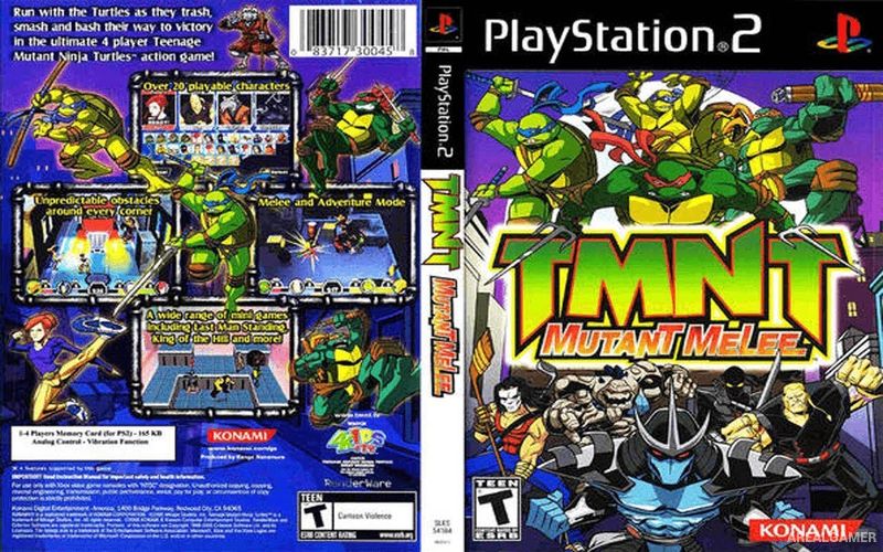 Teenage Mutant Ninja Turtles: Mutant Melee Cover Art