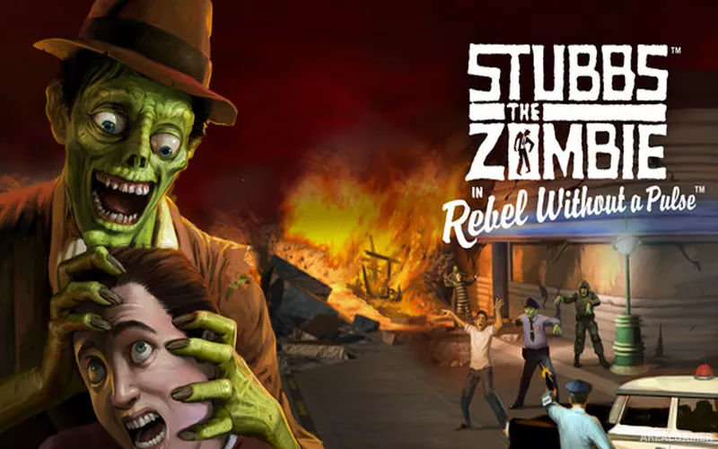 Stubbs the Zombie in Rebel Without a Pulse Cover Art