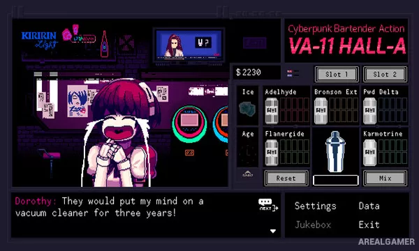 VA-11 Hall-A: Cyberpunk Bartender Action Screenshot 1