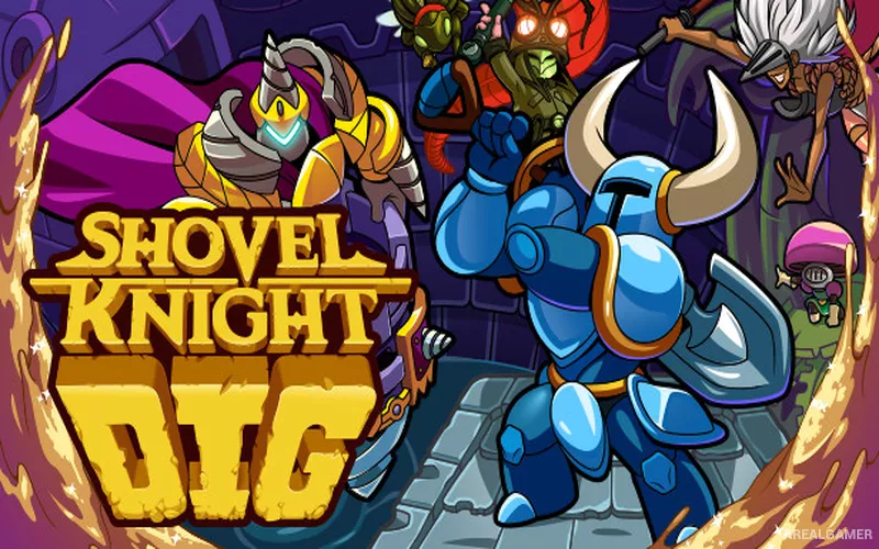 Shovel Knight Dig Cover Art