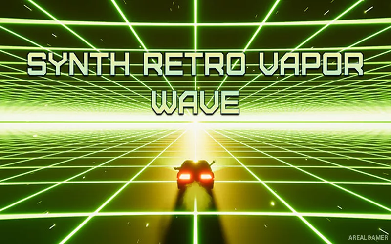 Synth Retro Vapor Wave Cover Art