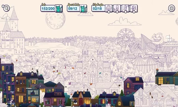 Hidden Cats in Spooky Town Screenshot 1