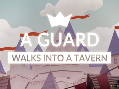 A guard walks into a tavern
