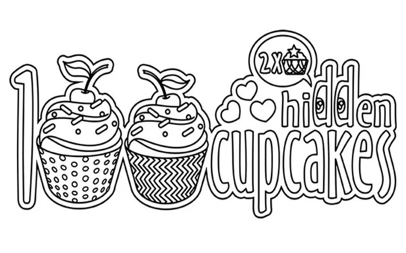 100 hidden cupcakes Cover Art
