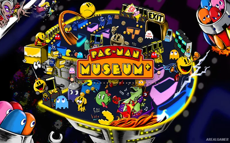 PAC-MAN MUSEUM+ Cover Art