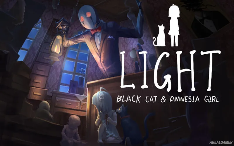 LIGHT: Black Cat & Amnesia Girl Cover Art